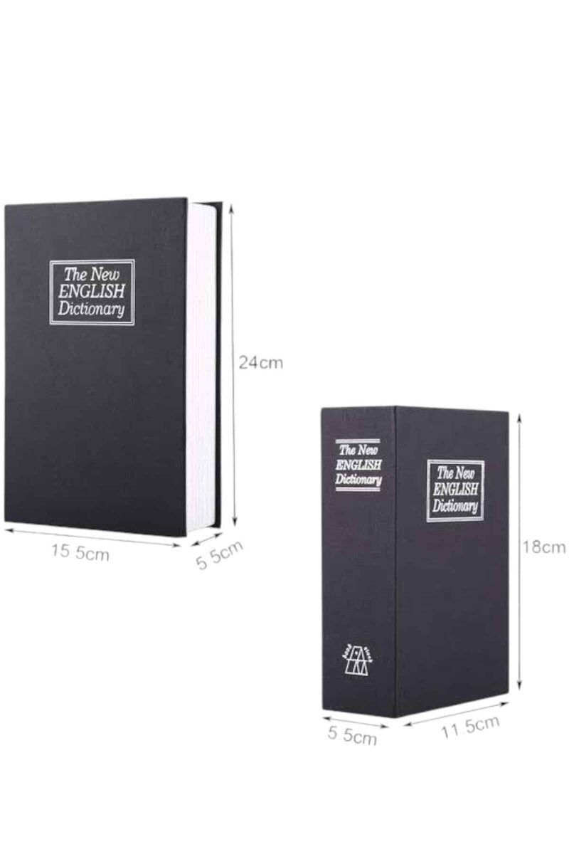 Büyük Boy Anahtarlı Kitap Görünümlü Gizli Kasa Çelik Kasa Altın Kasası