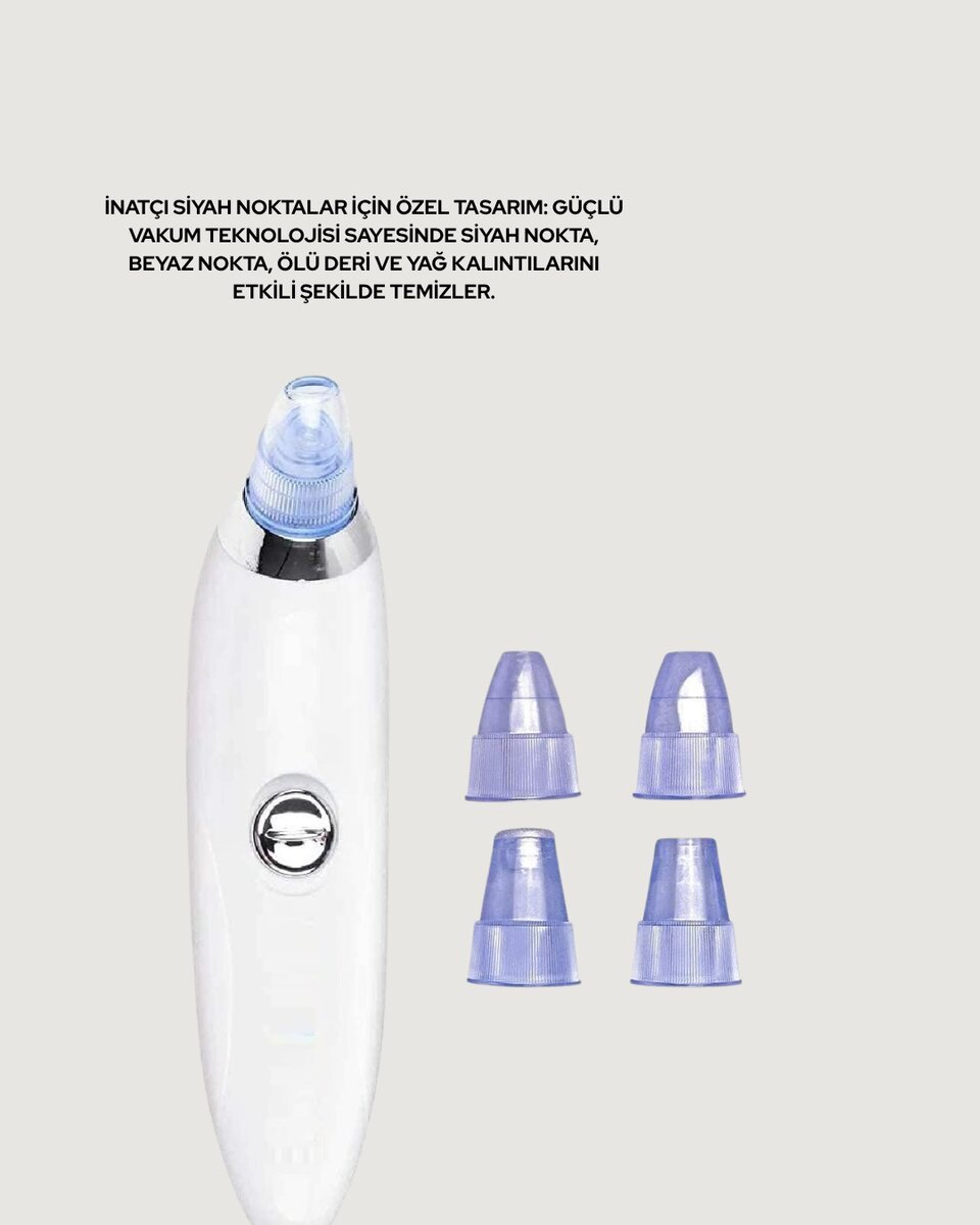 Güçlü Vakumlu Siyah Nokta Temizleyici – Cilt Pürüzlerini Gideren