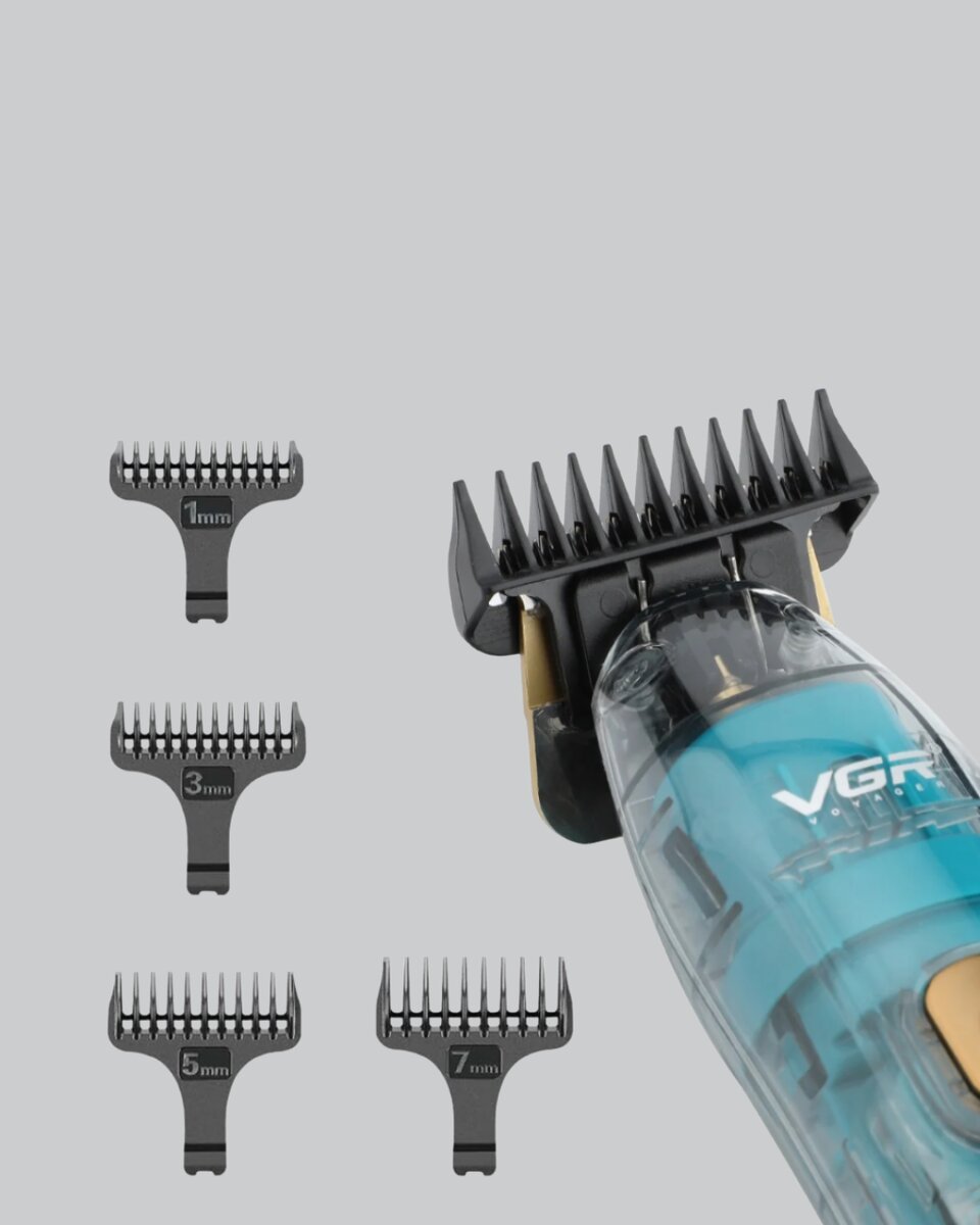 VGR V-695 Şarjlı Saç Sakal Tıraş Makinesi 2600mAh Batarya ve Kılavuz Taraklı