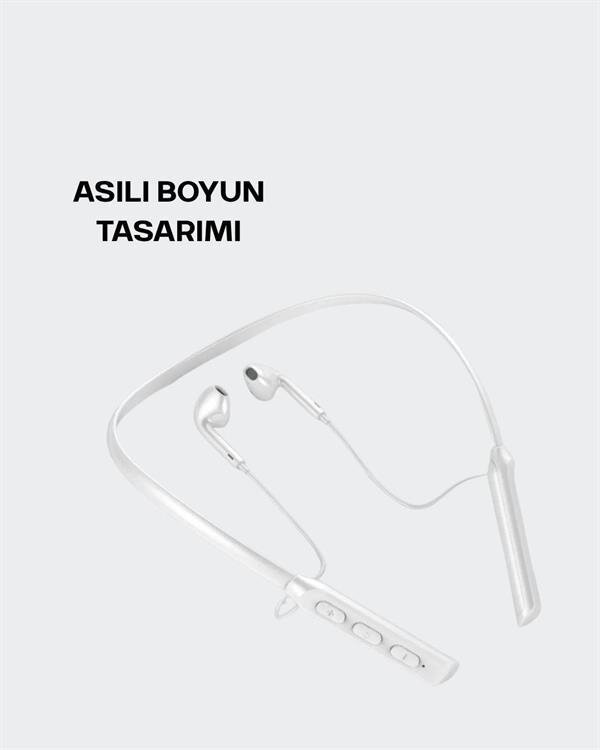 Yüksek Kapasiteli Pil Destekli Boyun Askılı Kulaklık – 100 Saat Dayanıklı