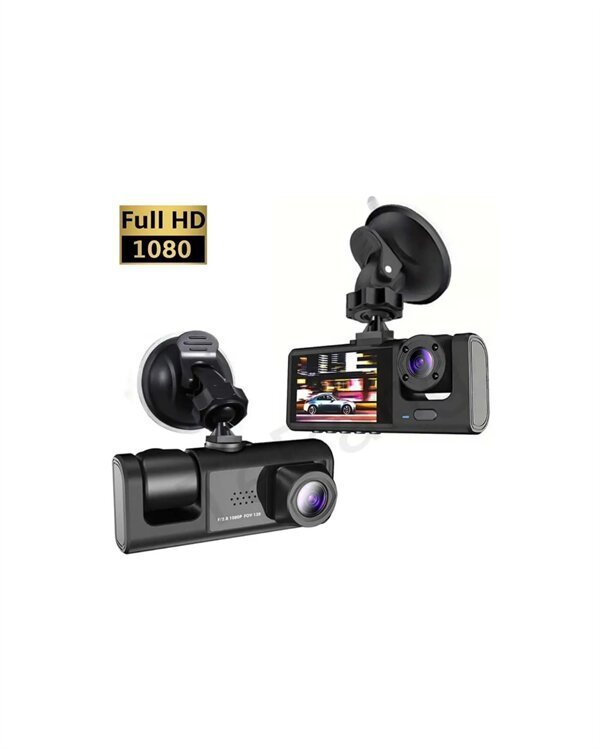 1. 3 Kameralı Full HD Araç Kamerası – Ön İç ve Arka Görüş ile %100 Kapsama