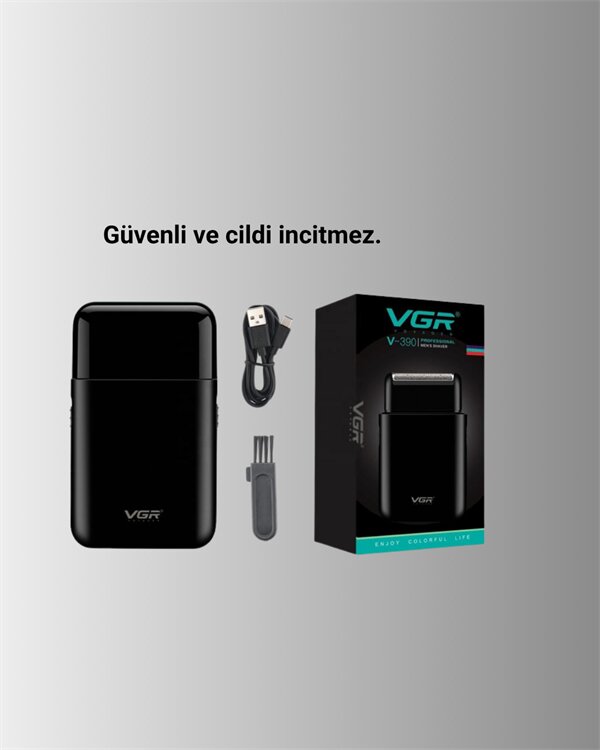 5 W Güçlü USB Şarjlı Sakal Şekillendirici – İki Başlıklı Su Geçirmez Tasarım