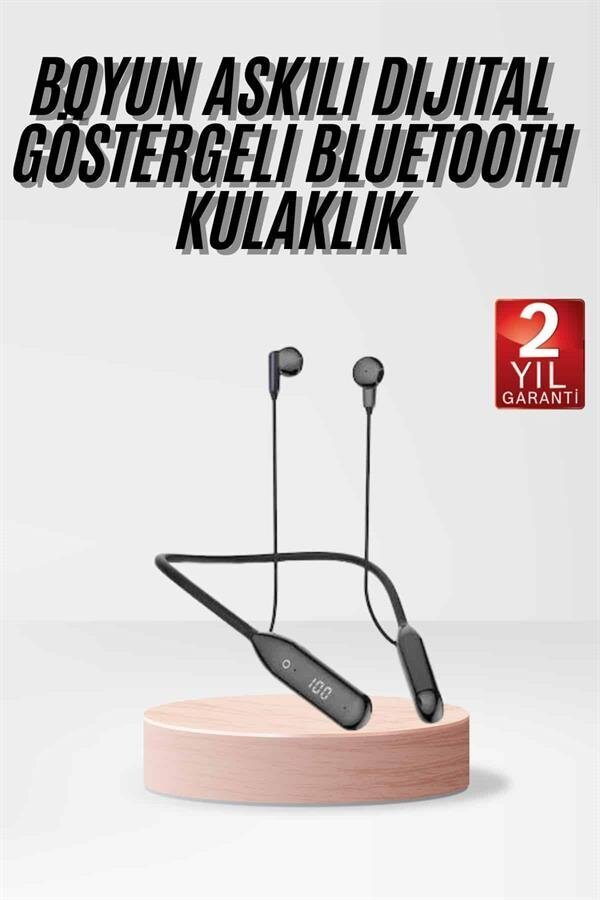 Kablolu Kulak İçi Bluetooth Kulaklık 60 Saat ANC Özellikli Boyun Bantlı