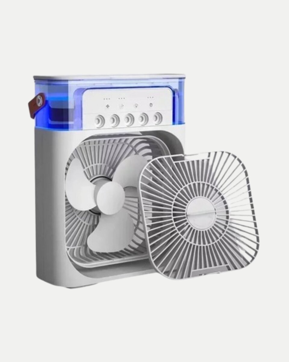 Taşınabilir Mini Klima Fan 3’ü 1 Arada Soğutucu Nemlendirici ve Gece Lambası