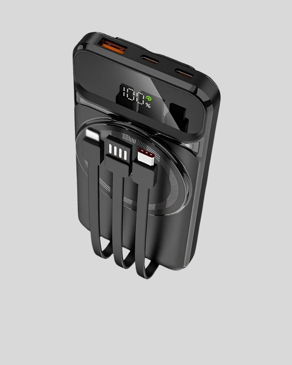 15W Kablosuz Şarj Özellikli 10000 mAh Powerbank – Type-C Hızlı Şarj