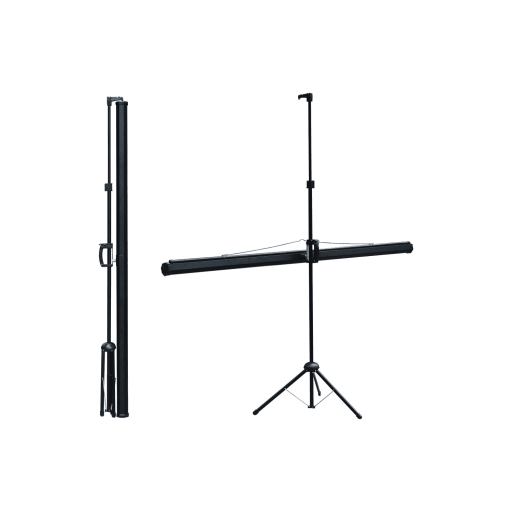 Codegen TX-20 TRIPOD PROJEKSİYON PERDESİ 200X200 (Arkası Siyah Fonlu - Taşınabilir Ayaklı Model)(1923)