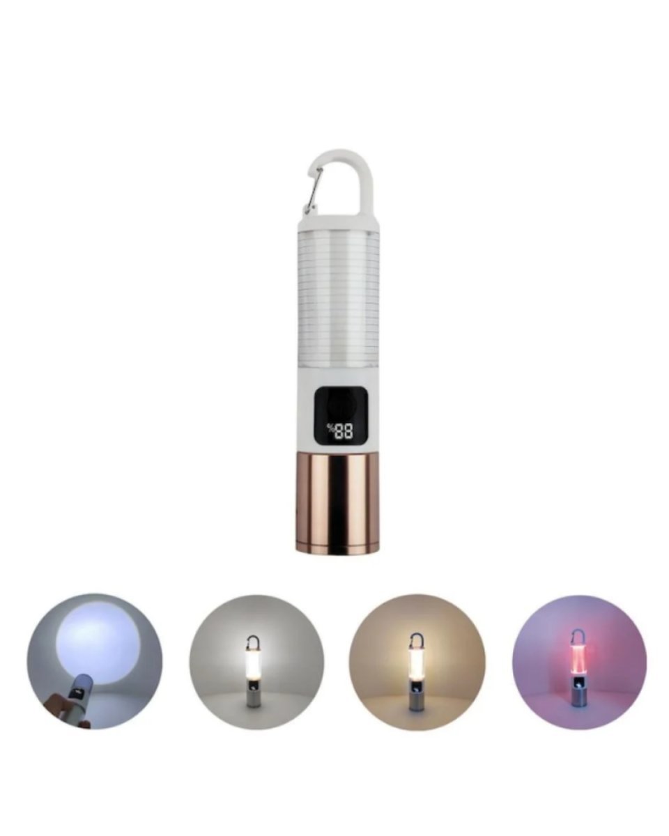 Outdoor Kamp Feneri USB Şarjlı Yüksek Parlaklık Güç Ekranlı LED Aydınlatma