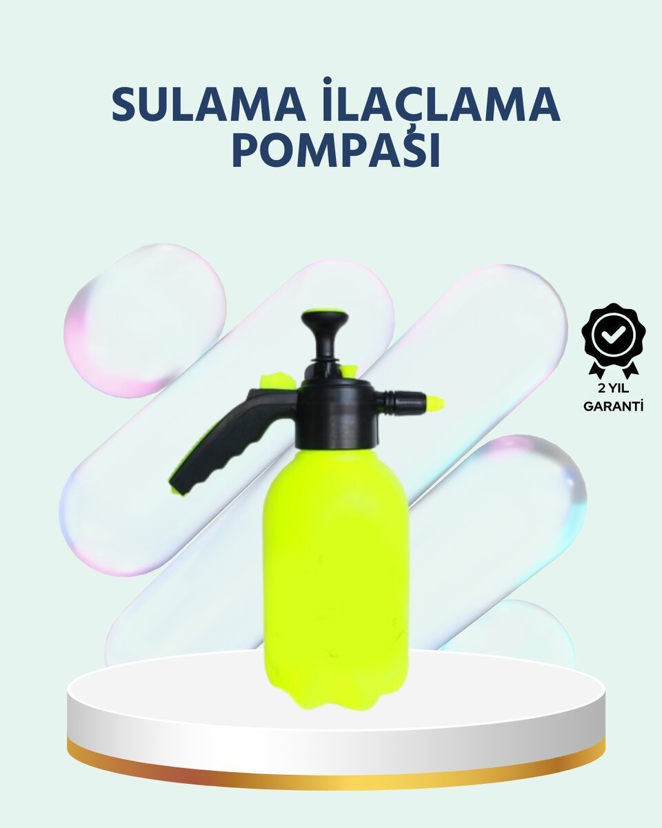 Basınçlı El Pompası 2 Litre Bakır Nozul Ayarlı Jet ve Dağınık Atım