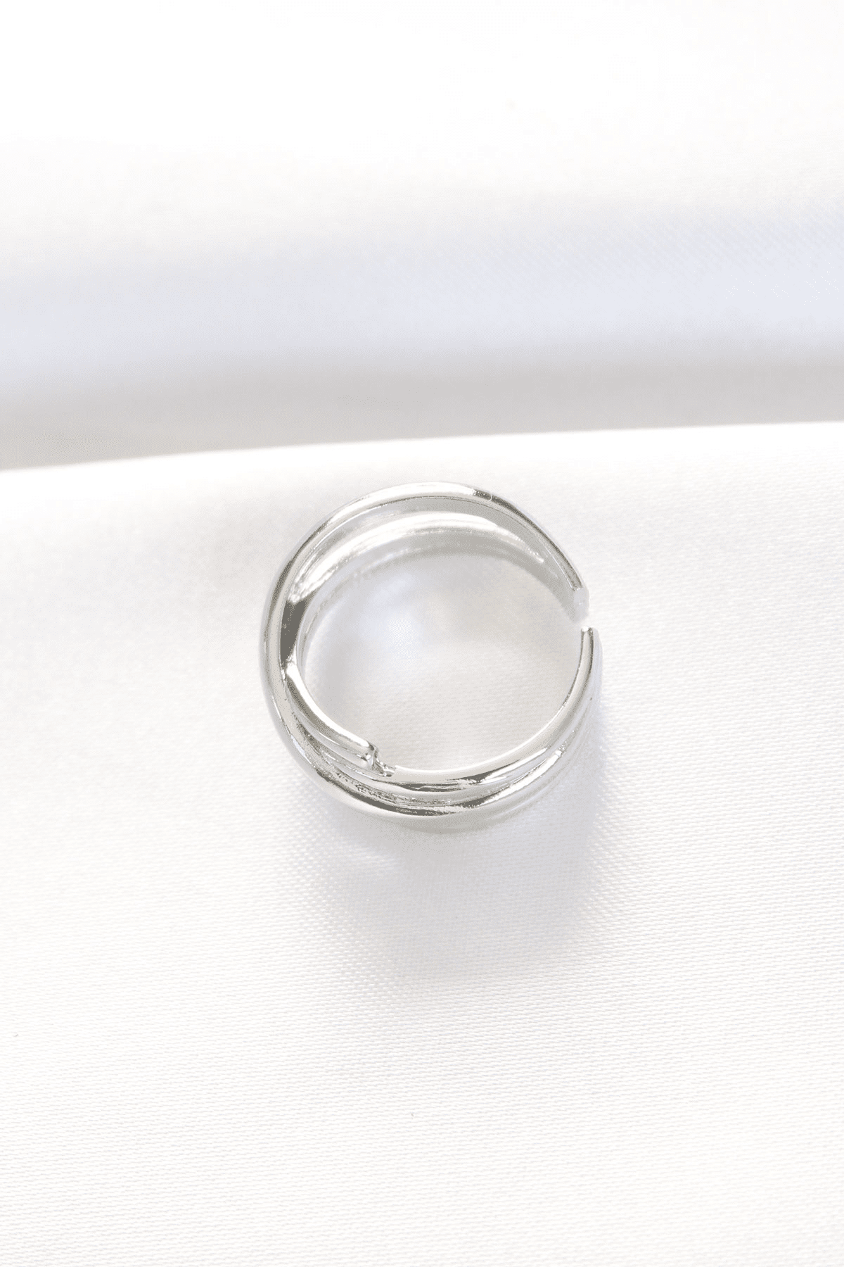 Kalın Silver Renk Ayarlanabilir Yüzük 5886