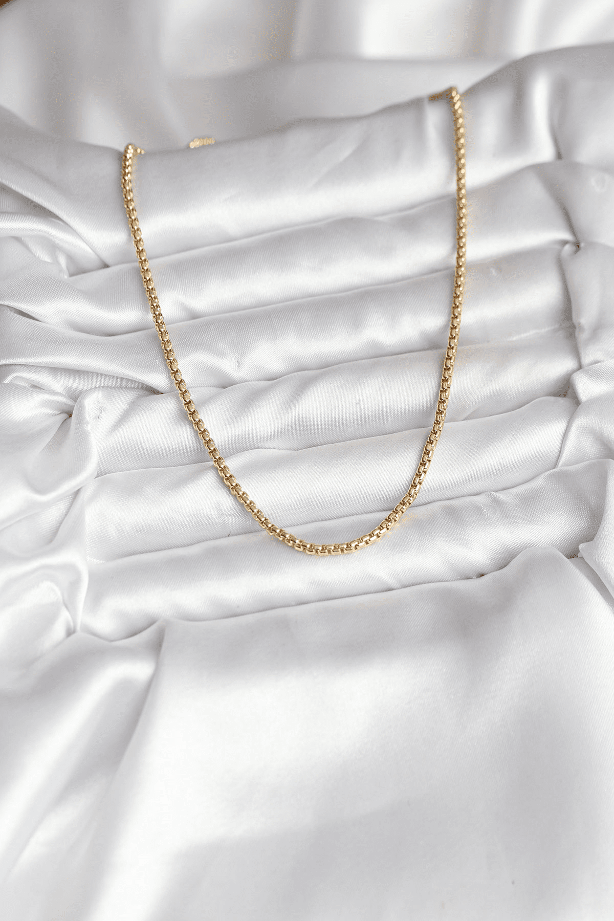 14K Gold Renk Kaplama Zincir Model CM Kadın Kolye 5886