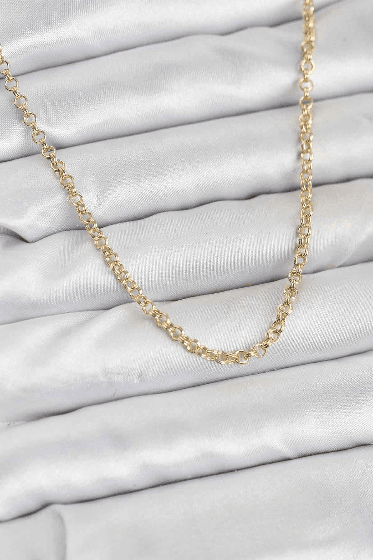 CM Gold Renk Pirinç Halkalı Model Kadın Kolye 5886