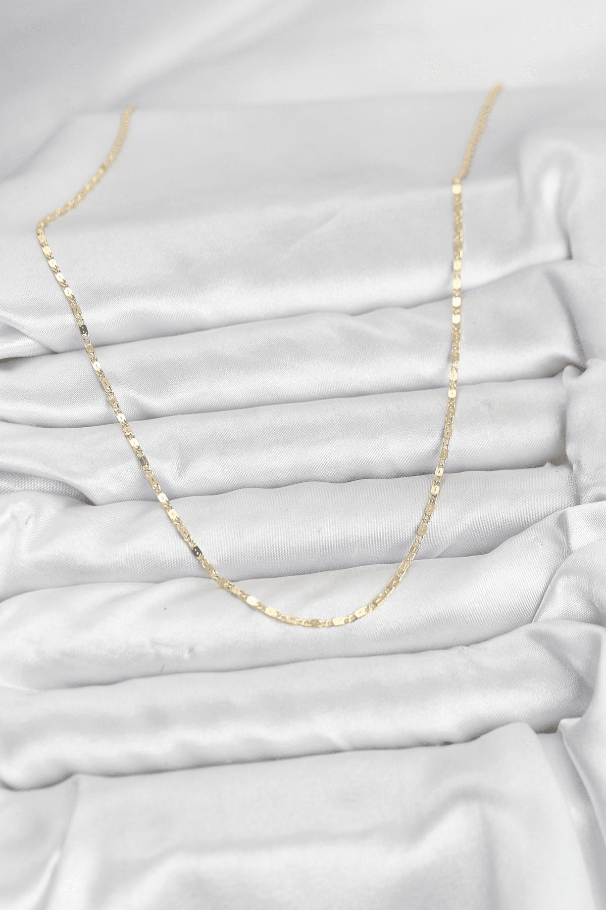 CM 14K Gold Renk Ezme Zincir Model 60 cm Kadın Kolye 5886