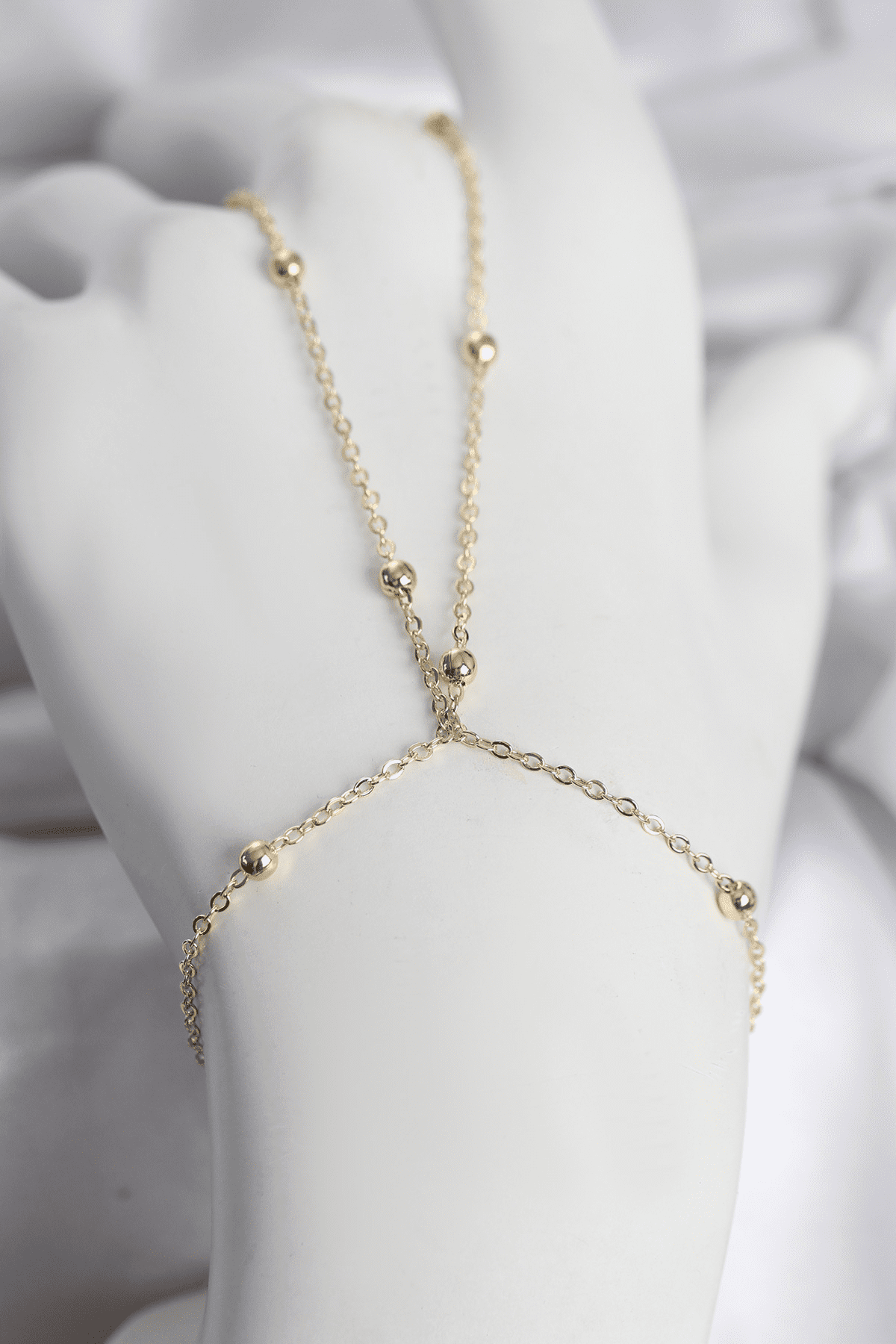 316L Çelik Gold Renk Top Zincirli Kadın Şahmeran 5886