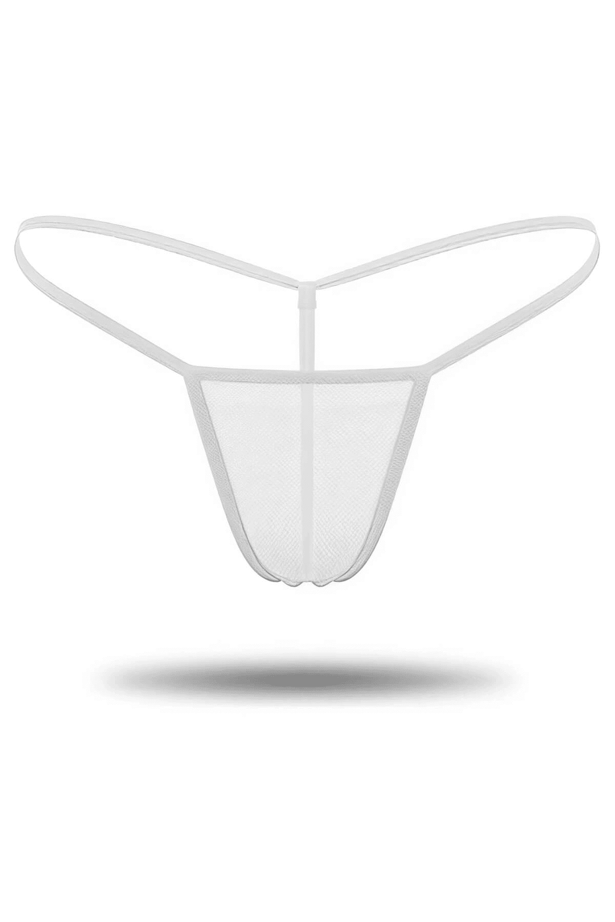 3'lü Renkli Transparan Tül String Tanga TM0369
