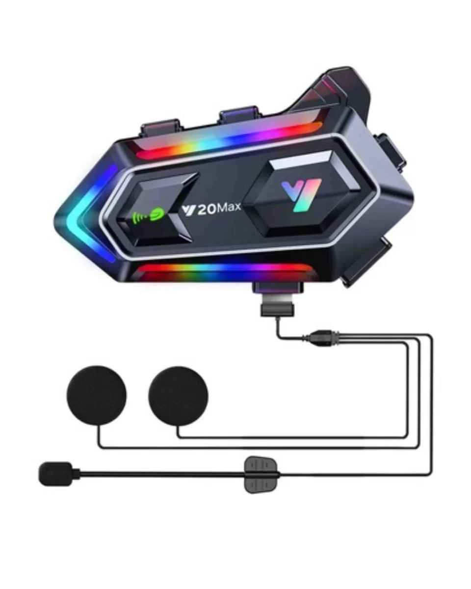 BT5.3 Motosiklet Kask İletişim Sistemi Çift Telefon Destekli