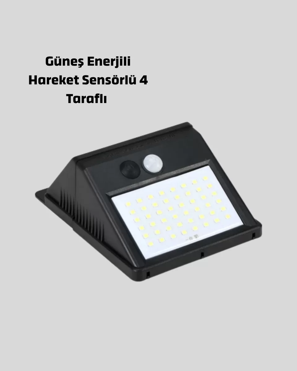 Sensörlü Güneş Enerjili LED Duvar Lambası Bahçe ve Balkon Aydınlatma