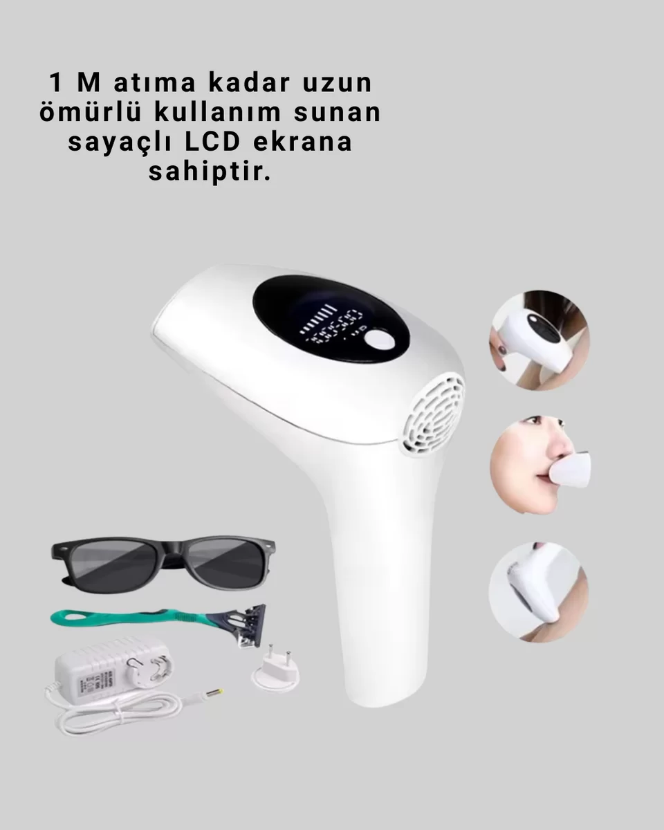 IPL Lazer Epilasyon Aleti 5 Kademeli Güç Ayarlı