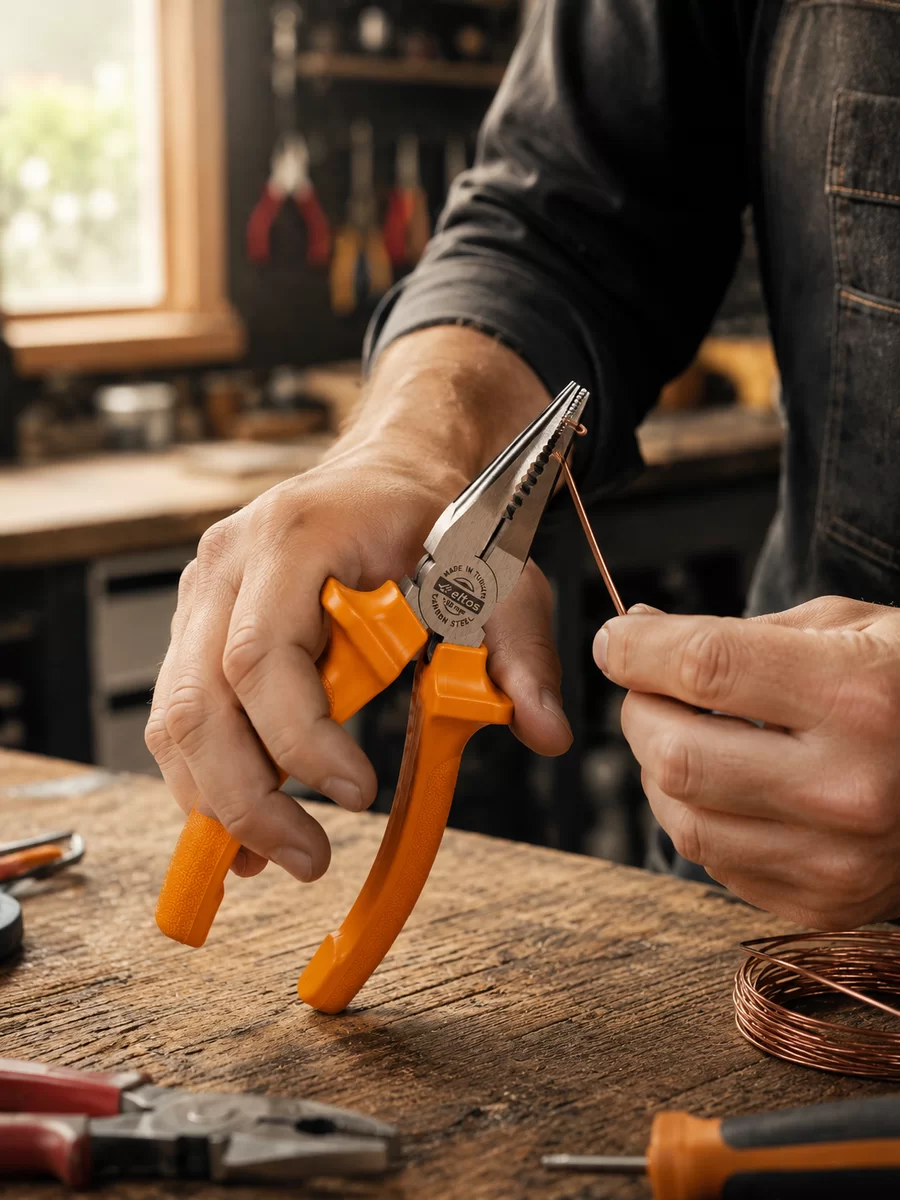 Dövme Çelik Pense Ergonomik Kaymaz Saplı El Aleti