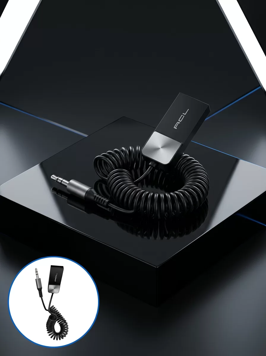 Araç ve Ev Ses Sistemleri İçin Bluetooth AUX Adaptörü
