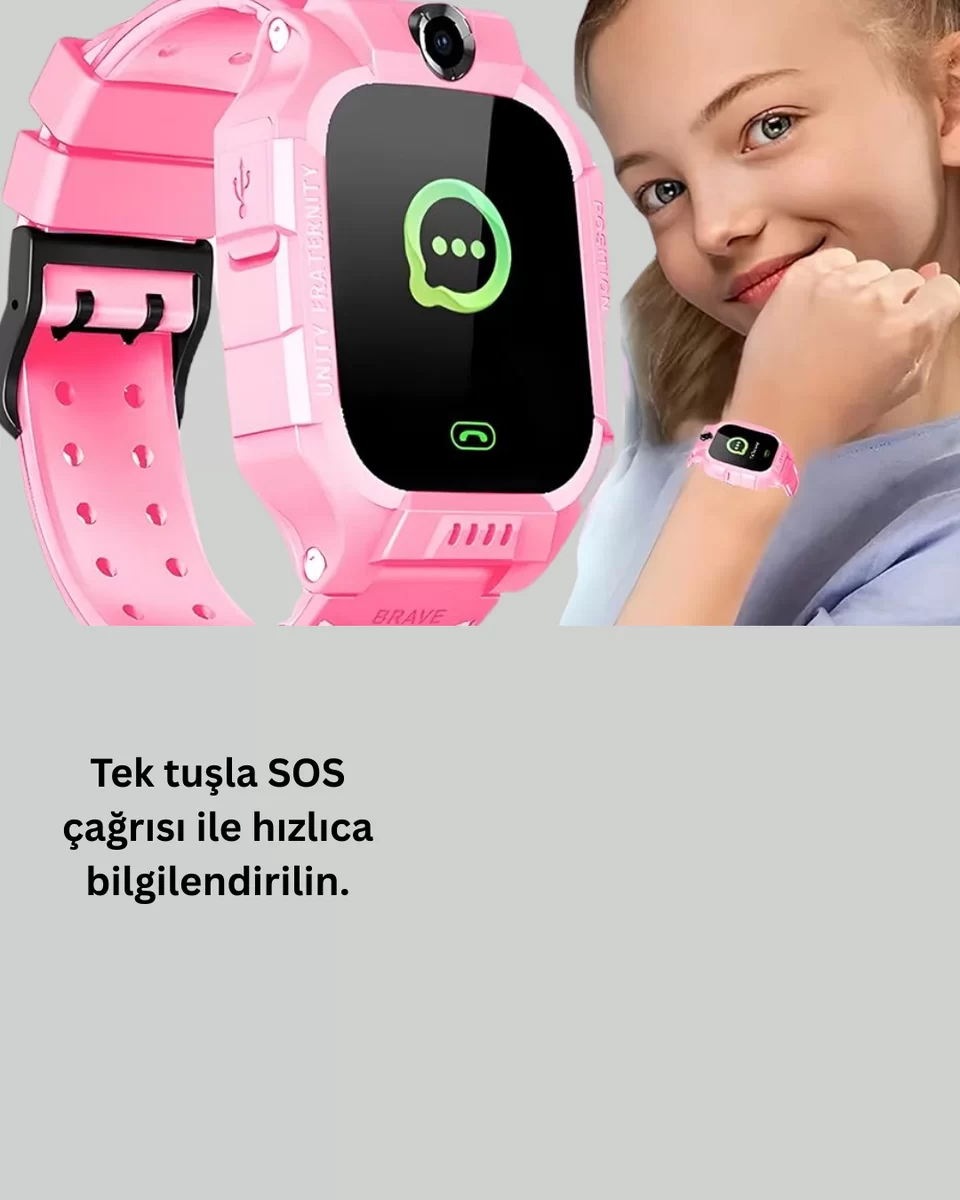 S10 Çocuk Takip Saati Güvenli Alan Uyarısı ve Sesli Mesaj Yeni Nesil