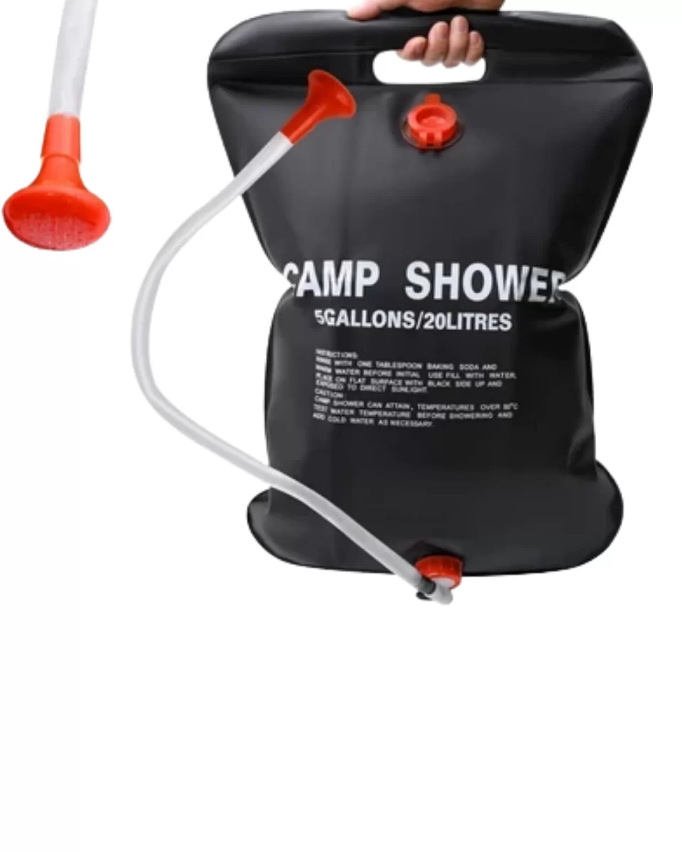 Taşınabilir Kamp Duşu Solar Isıtmalı 20 Litre Su Kapasiteli Hijyen Çözümü Yeni Nesil