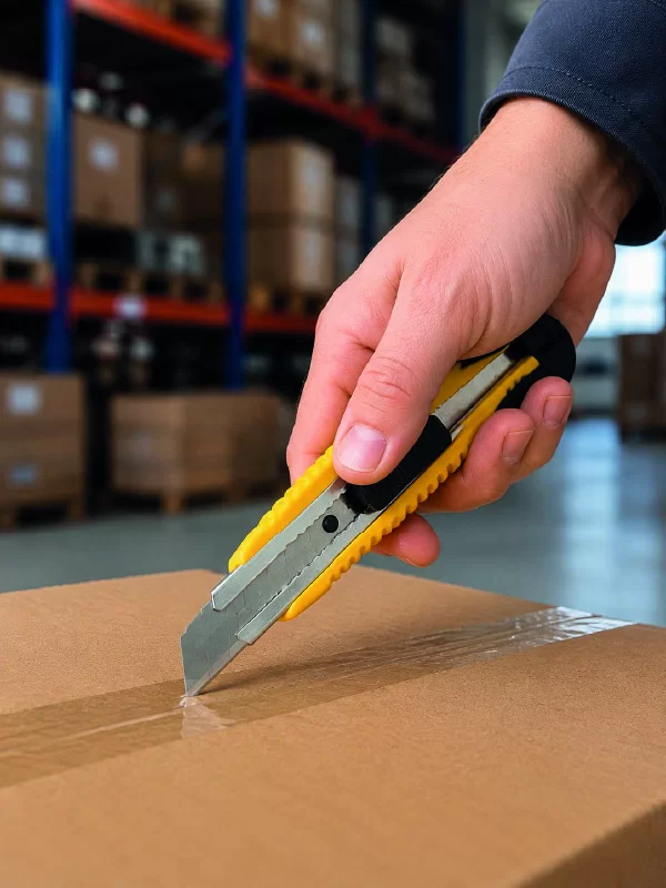 5 Adet Metal Falçata Seti Ergonomik Saplı Çelik Maket Bıçağı Koli Ambalaj PVC Kesici