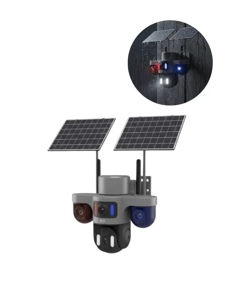 Güneş Enerjili Arıcı Kamerası 4G SIM Kartlı 9MP 3 Lens Yayla Güvenlik Kamerası 2 Yıl Garantili