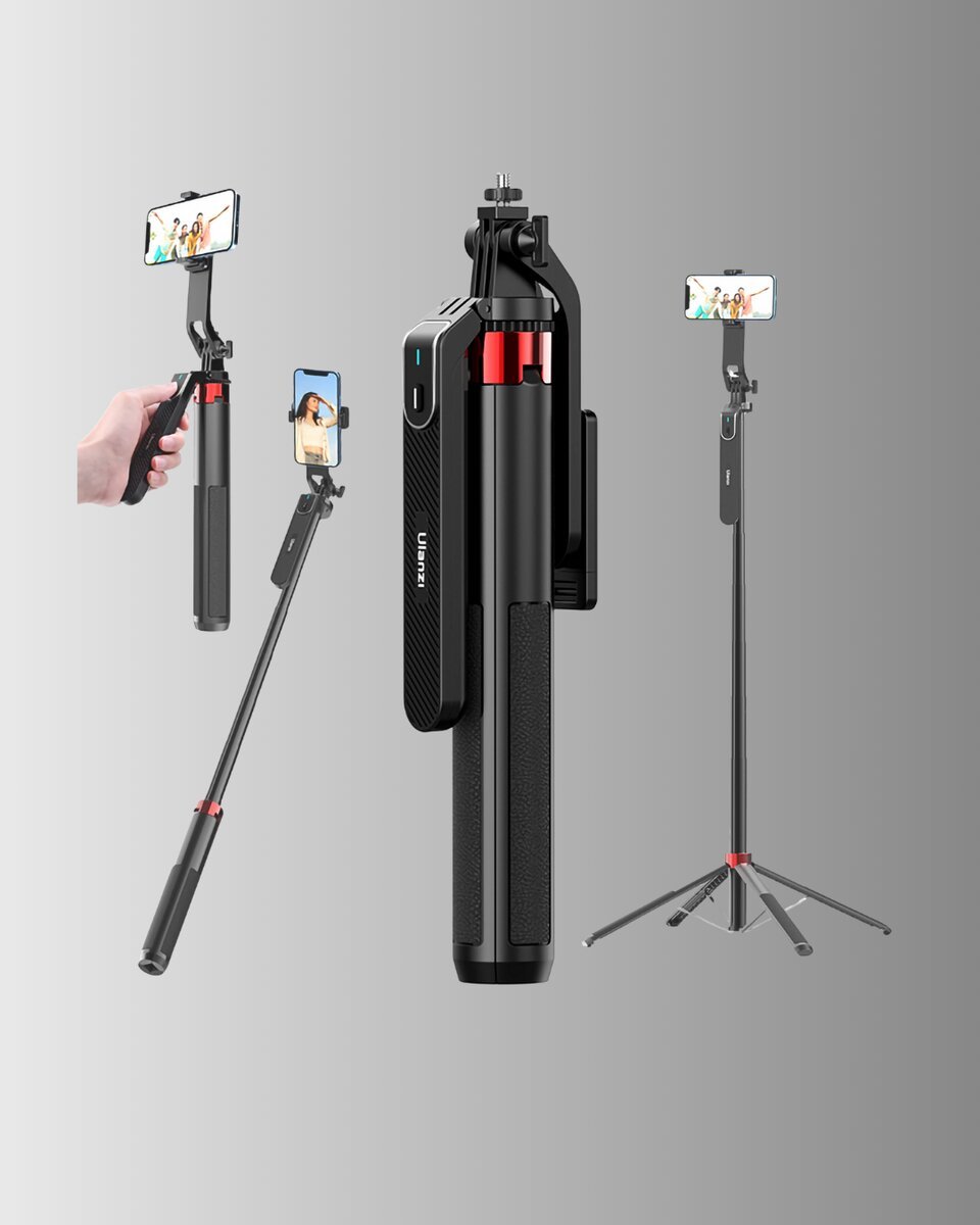 Tripodlu Selfie Çubuğu Uzaktan Kumandalı Canlı Yayın Uyumlu