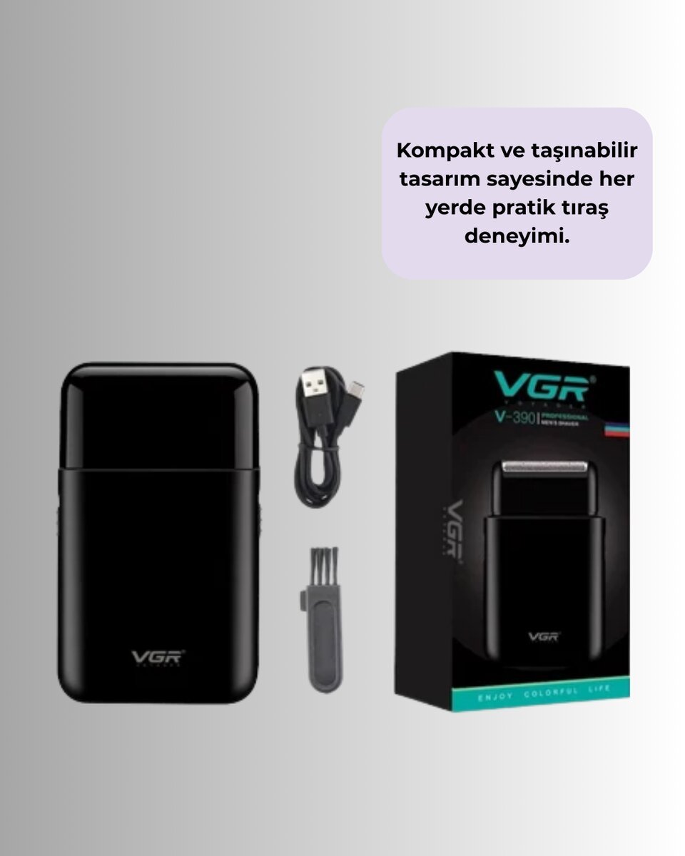 Ultra İnce Elektrikli Tıraş Makinesi | USB Şarjlı ve Su Geçirmez