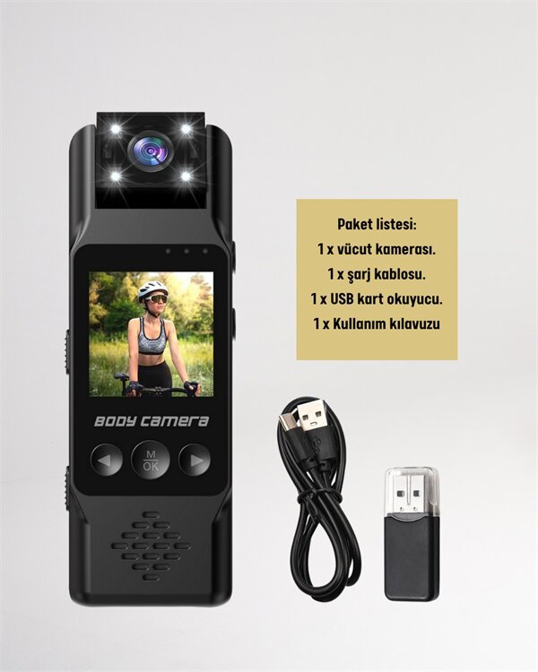 WiFi Özellikli Taşınabilir Kamera – 1.3” TFT Ekran 3MP Fotoğraf 128GB Kart Desteği