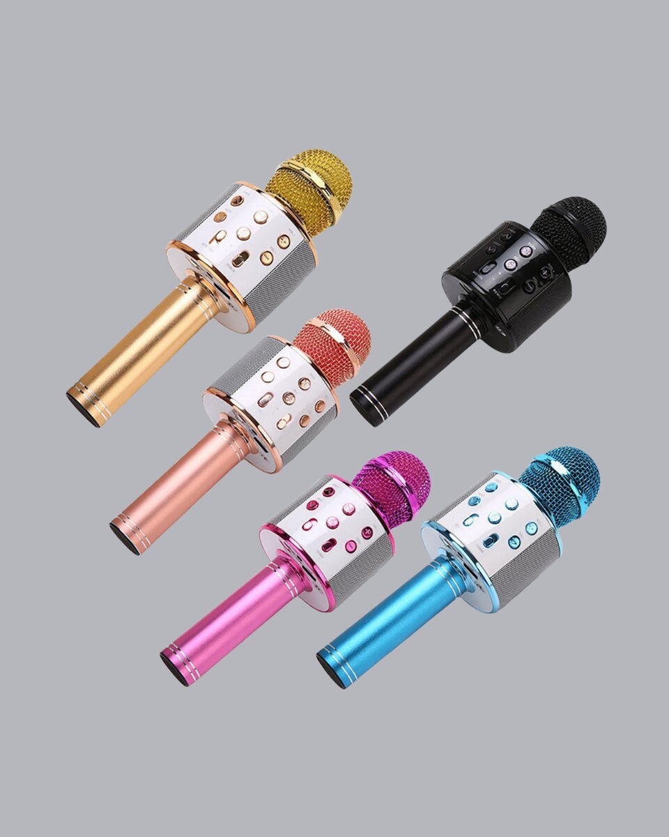 Kablosuz Bluetooth Karaoke Mikrofon  Yankı Efektli