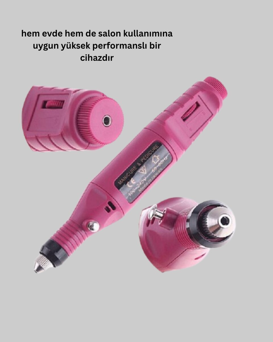 Tırnak Matkap Makinesi – Profesyonel Manikür Pedikür Cihazı Ayarlanabilir Hız ve Sessiz Çalışma